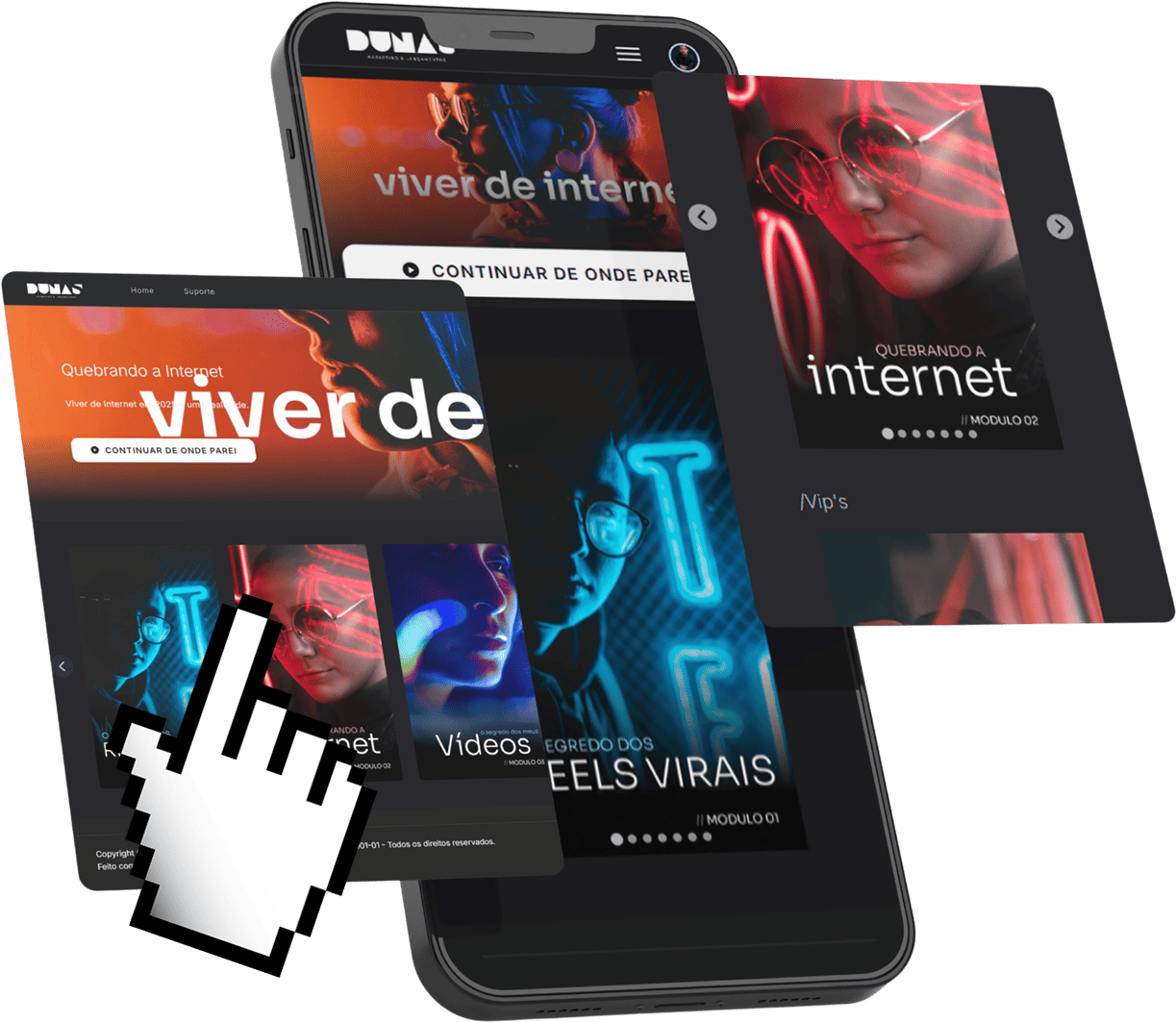 Dunas Play no celular